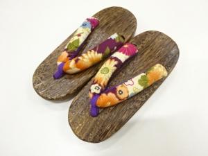 未使用品　焼桐子供用下駄(18センチ)
